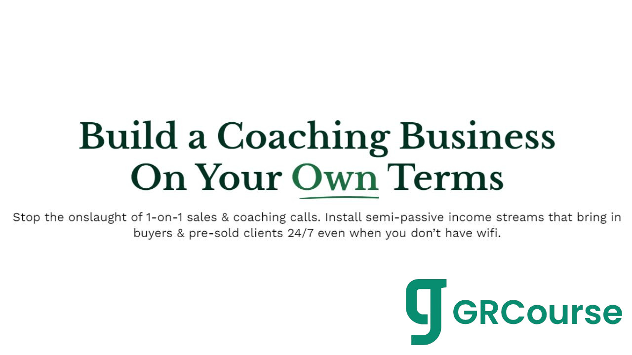 Zac Hansen – Build a Coaching Business On Your Own Terms