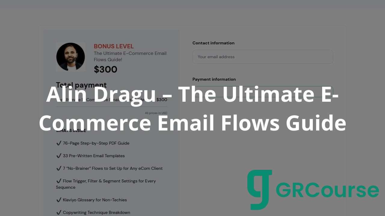 Alin Dragu – The Ultimate E-Commerce Email Flows Guide