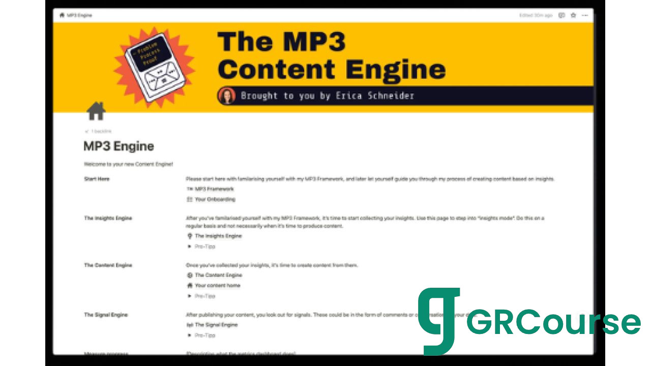 Erica Schneider – The MP3 Content Engine