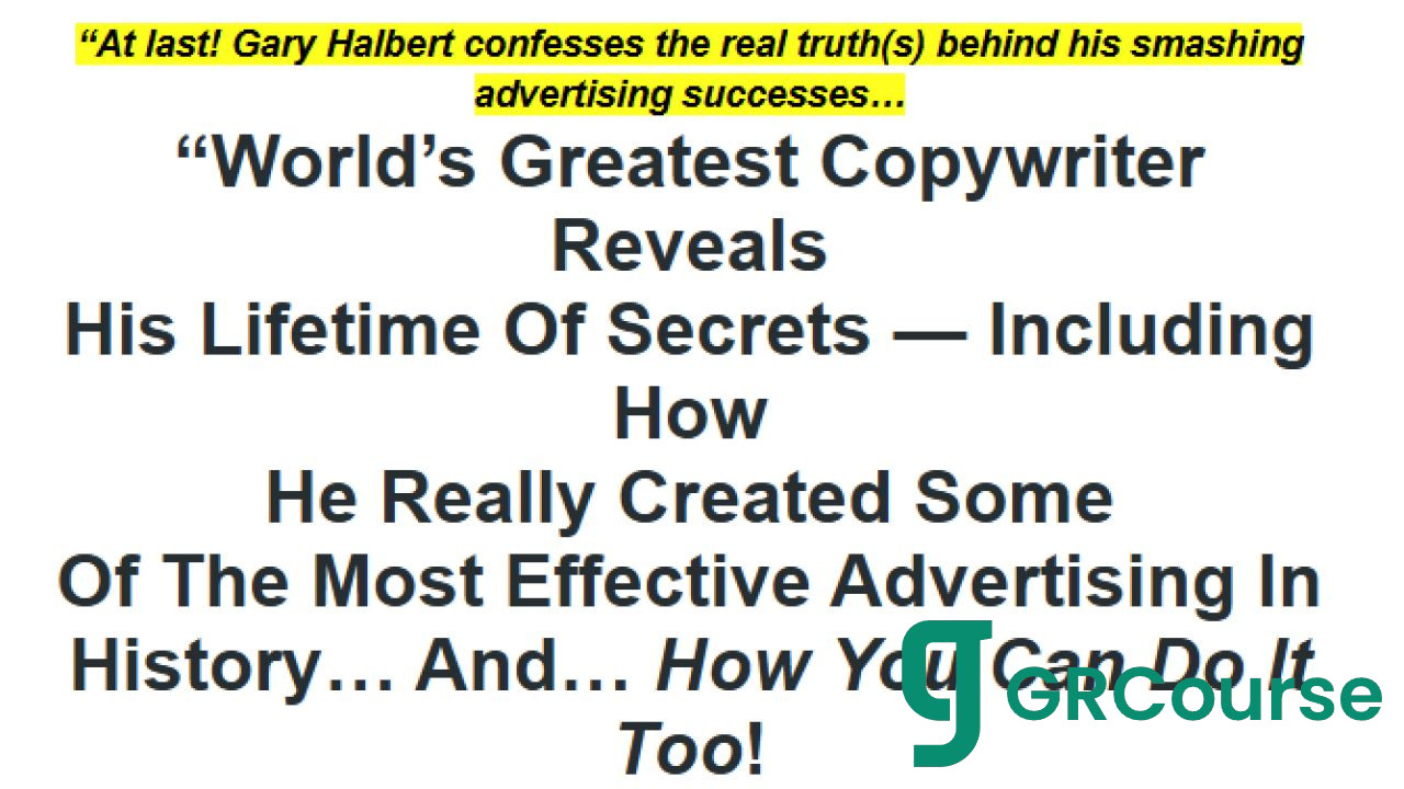Gary Halbert – Last Seminar