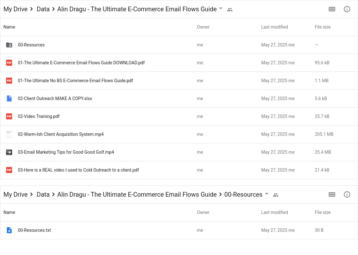 Alin Dragu - The Ultimate E-Commerce Email Flows Guide Google Proof