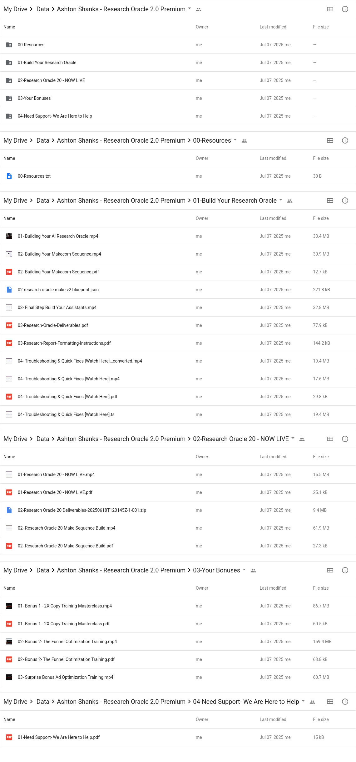 Ashton Shanks - Research Oracle 2.0 Premium Google Proof