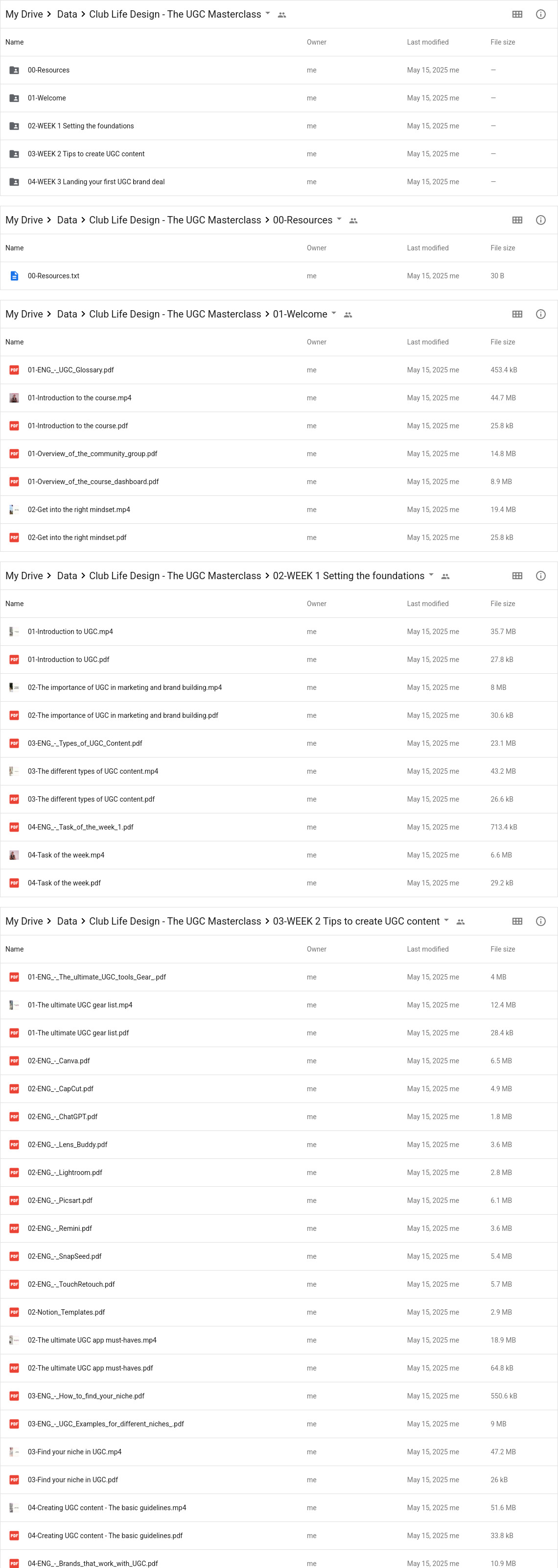 Club Life Design - The UGC Masterclass Google Proof