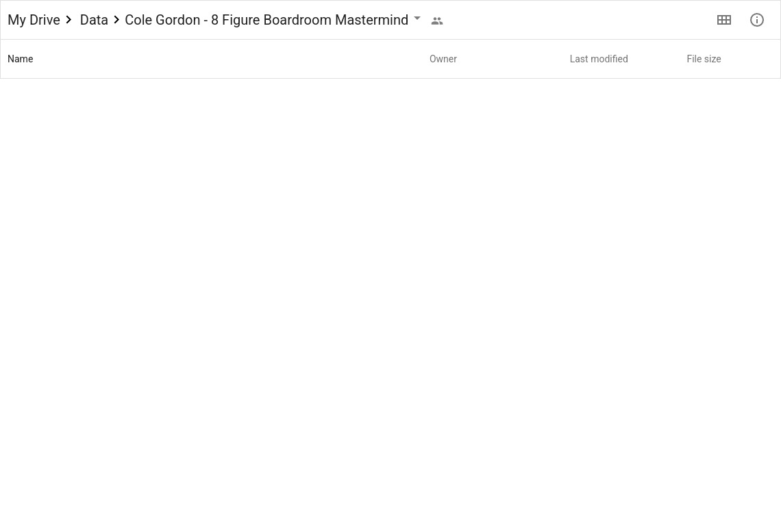 Cole Gordon - 8 Figure Boardroom Mastermind Google Proof