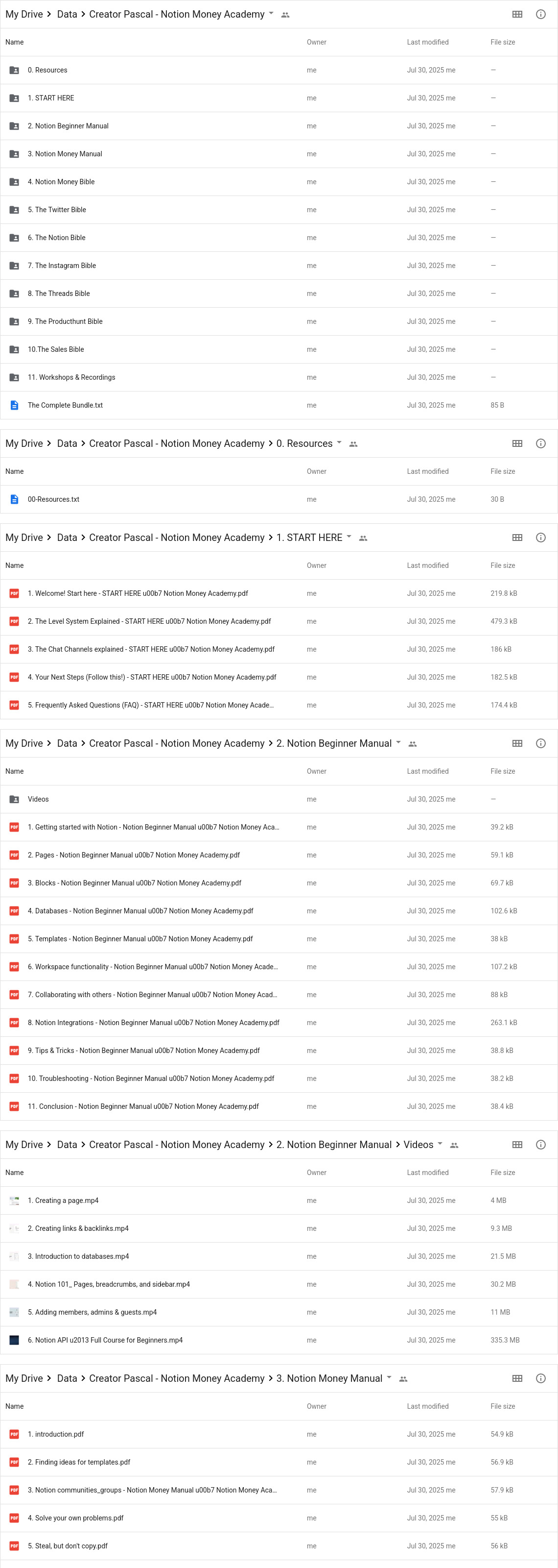 Creator Pascal - Notion Money Academy Google Proof