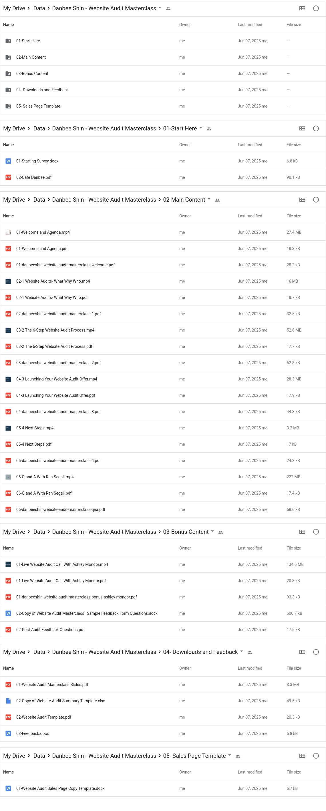 Danbee Shin - Website Audit Masterclass Google Proof
