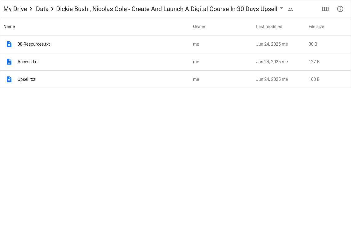 Dickie Bush , Nicolas Cole - Create And Launch A Digital Course In 30 Days Upsell Google Proof
