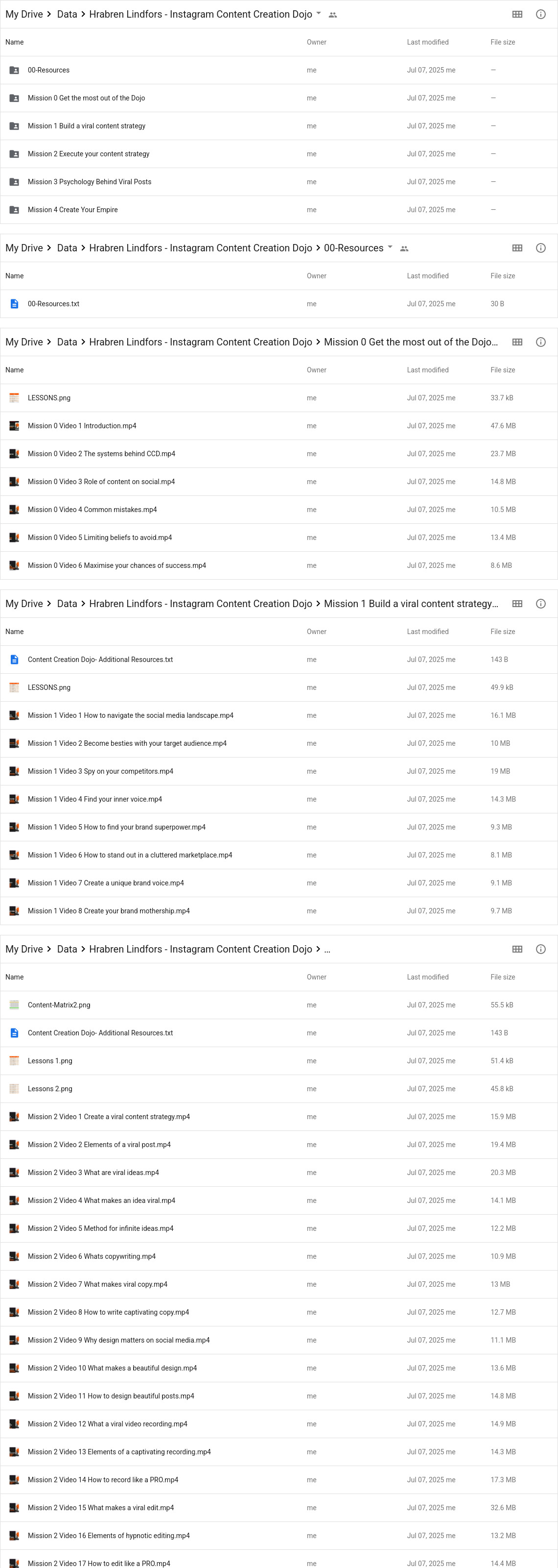 Hrabren Lindfors - Instagram Content Creation Dojo Google Proof