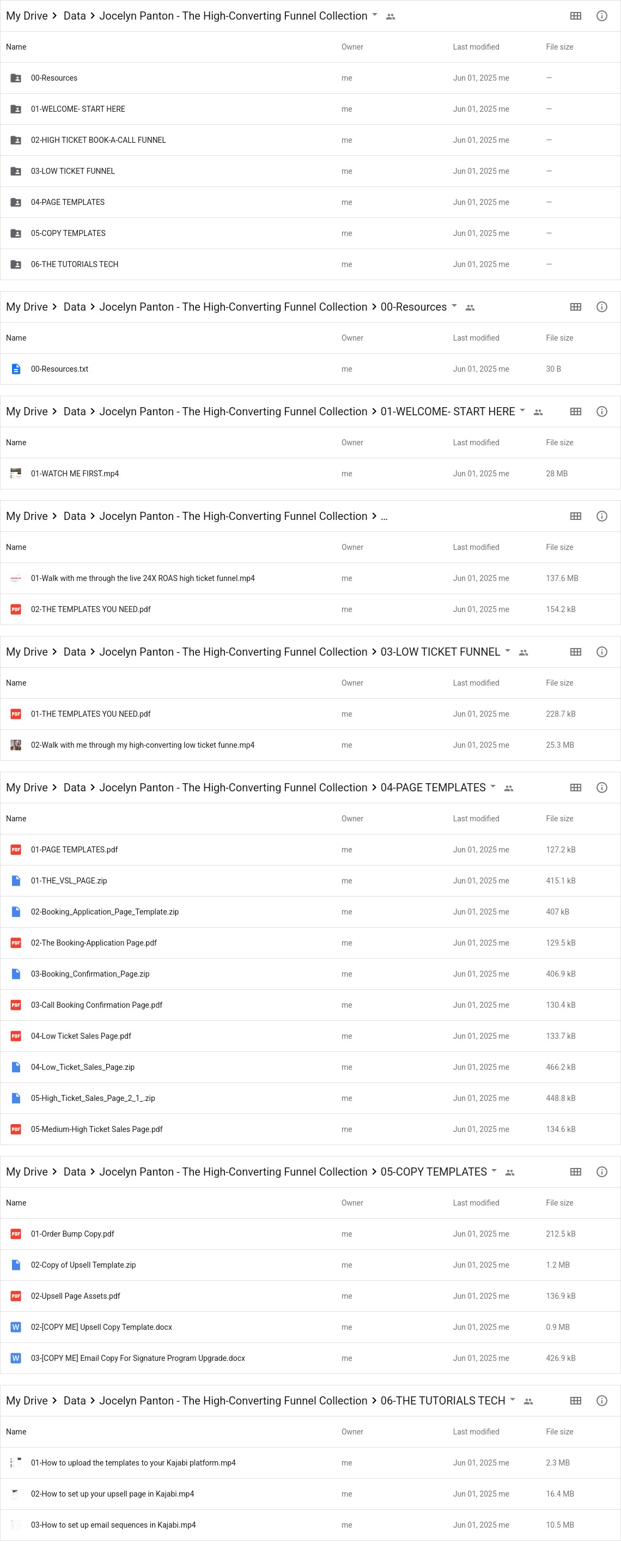 Jocelyn Panton - The High-Converting Funnel Collection Google Proof