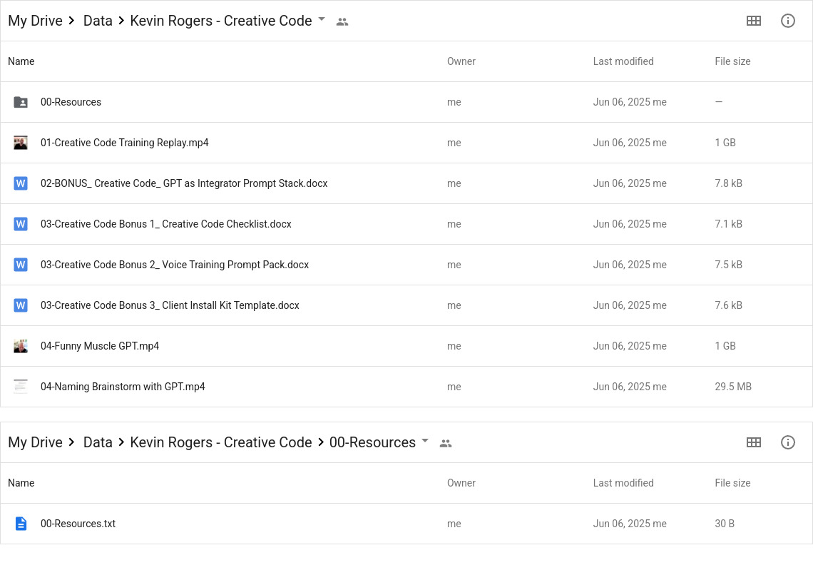 Kevin Rogers - Creative Code Google Proof