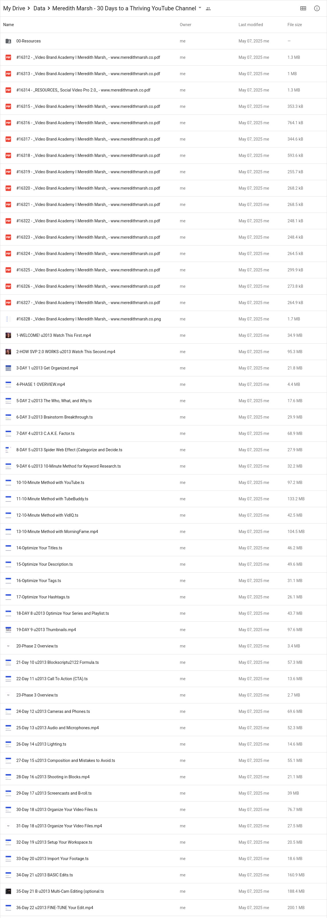 Meredith Marsh - 30 Days to a Thriving YouTube Channel Google Proof