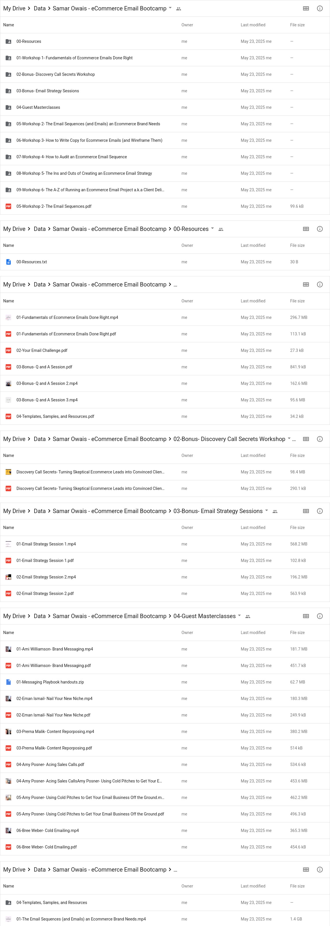 Samar Owais - eCommerce Email Bootcamp Google Proof