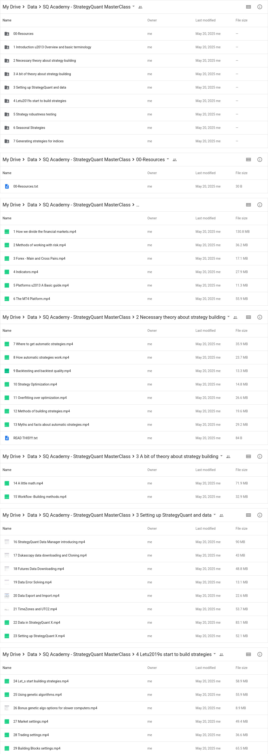 SQ Academy - StrategyQuant MasterClass Google Proof