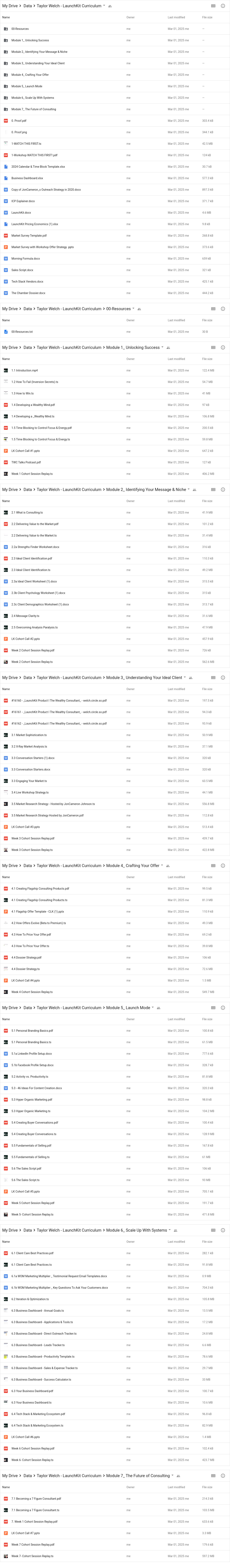 Taylor Welch - LaunchKit Curriculum Google Proof