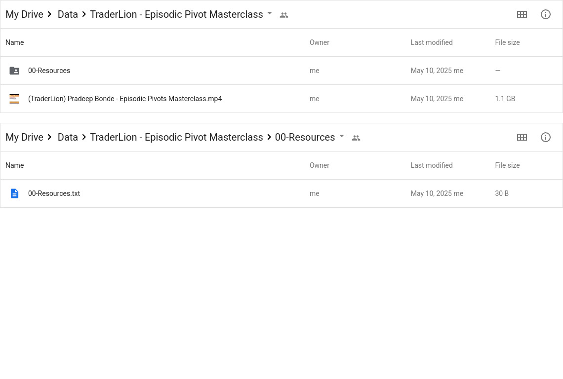 TraderLion - Episodic Pivot Masterclass Google Proof